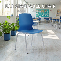 Chaise empilable moderne et durable en plastique PP pour l'école, les enseignants, le bureau, la salle de classe, les salles de formation