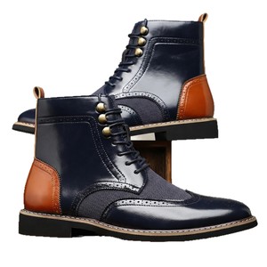 Botas de Piel Auténtica para Hombre 2026, Antideslizantes, de Piel de Vacuno Negra, de Media Caña, con Suela Suave y Gruesa - Product Image 5