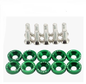 M6 CNC billette aluminium garde-boue pare-chocs rondelle boulon moteur baie habiller Kit accepter personnaliser - Product Image 4