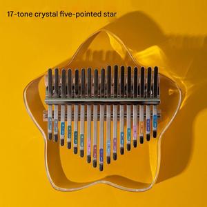 Kalimba en cristal rond en gros, <span class=keywords><strong>piano</strong></span> à pouce, 21/17 tons, kalimba en cristal arc-en-ciel, marimba, cadeau d'anniversaire pour les amoureux, les étudiants - Product Image 3