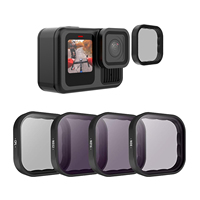 Filtres Telesin Accessoires pour caméra d'action pour Go Pro 13 Caméra 4 pièces Kit de filtres d'objectif CPL ND8 ND16 ND32