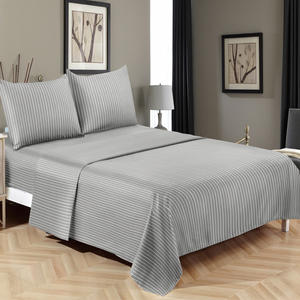 Premium Printed Microfiber <b>Bed</b> <b>Sheet</b> Set 3pcs Soft Luxurious Modern OEKO-TEX Certified 1800TC All-season Polyester Filling - Product Image 3