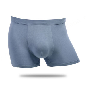 Ropa interior de LICRA de bambú de diseño personalizado de bajo precio para hombre, Bóxer corto de Cintura elástica de Color sólido para hombre - Product Image 1