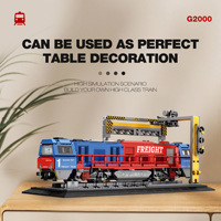 Train miniature Reobrix Taurus Model Rail 66019-21 édition collector, jouet éducatif en blocs de construction en plastique, plus de 800 blocs, pour les enfants de 7 à 14 ans, DIY