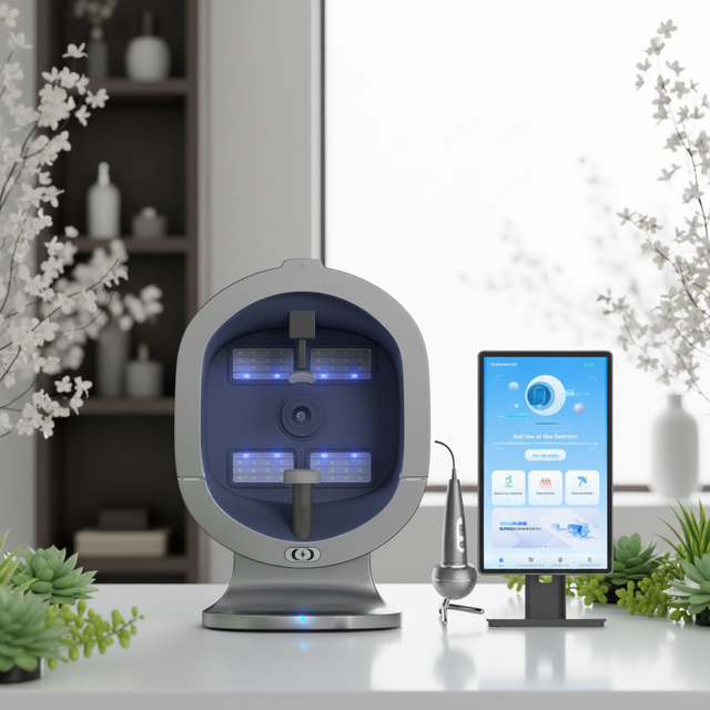 Latest AI Smart Skin Analyzer Machine with WiFi for Face Analysis Desktop Use in Salon & Spa Clinics