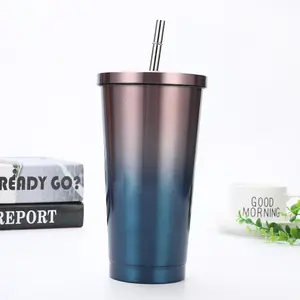 New Products Coffee Car Mug Eco-friendly Water Bottle Tumbler Cup With Straw 500/750ml 2024 Latest