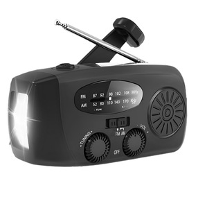 CJ2000mAh Kabelloses Tragbares Aufladbares <span class=keywords><strong>Notfall</strong></span>-Solar-Kurbelradio mit Eingebautem Lautsprecher, LED-Taschenlampe, NOAA, Telefonladegerät und FM - Product Image 5