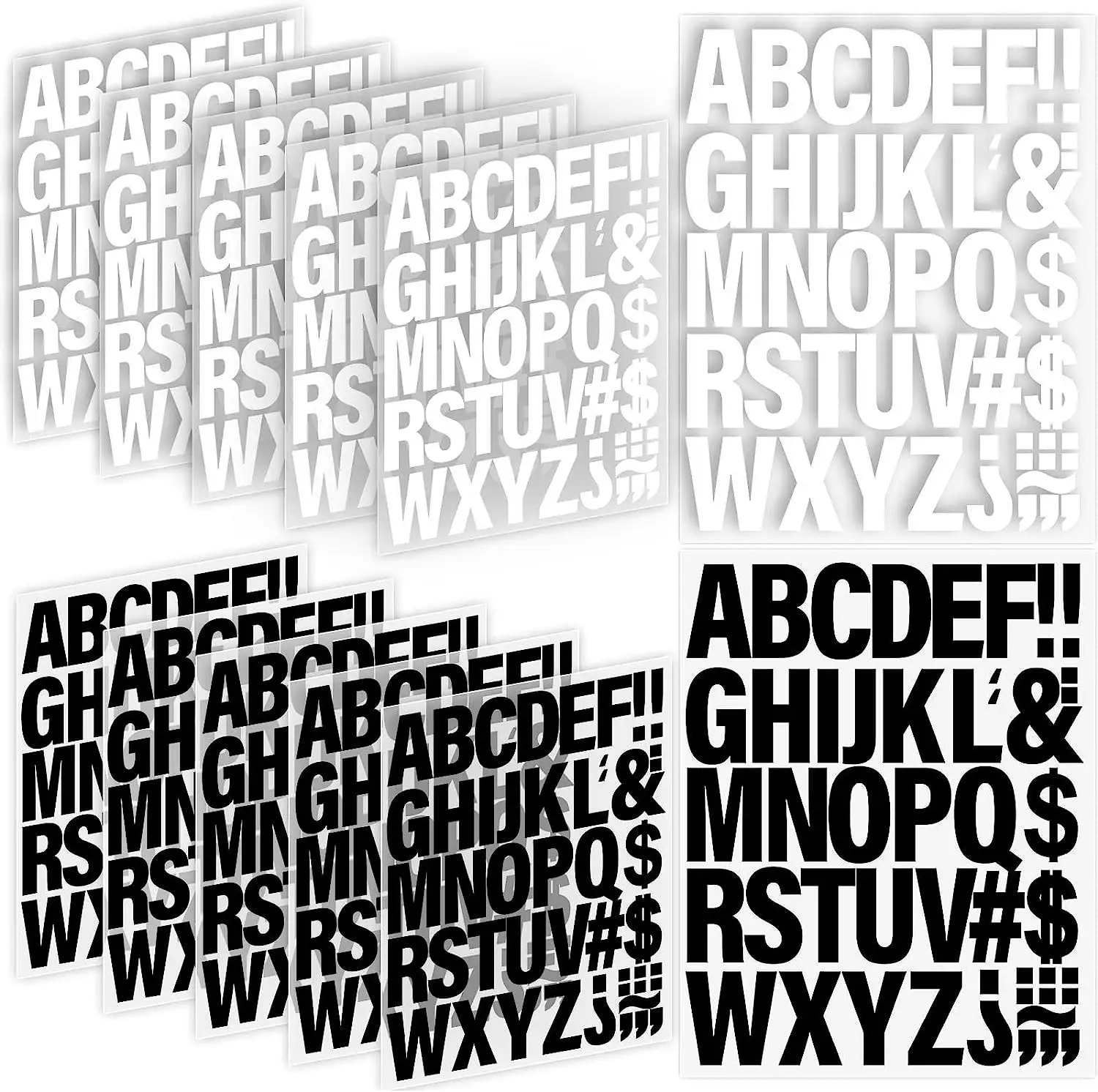 문자 비닐 알파벳 열 전달 편지 테이프 직물 의류를위한 알파벳 스티커
