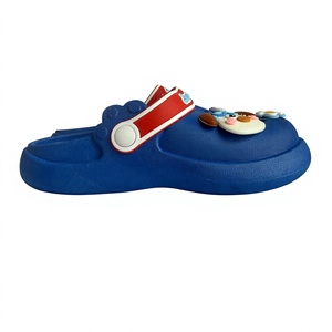 Pantoufles en PVC bleues, taille 35-40, bout rond, antidérapantes, semelle EVA de 15 mm, toutes saisons, pour la maison - Product Image 4