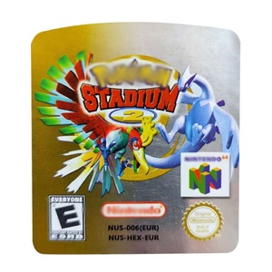 Stadium 2 Video <b>Game</b> Cartridge Stickers for N64 Nintondos 64 - Product Image 3