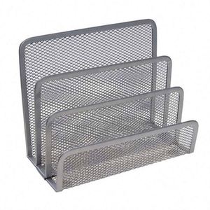 Oferta Especial: Organizador de Escritorio de Malla Metálica de 3 Secciones, Bandeja para Cartas, Porta Cartas, Color Personalizado, Suministros de Oficina al Mejor Precio - Product Image 2