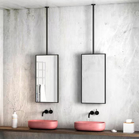 Miroir intelligent pour salle de bain, miroir suspendu, taille et couleur personnalisées, miroir LED Tongding