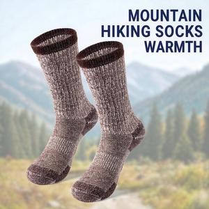Chaussettes en laine mérinos épaisses et chaudes mi-mollet, antidérapantes et anti-odeurs, en tissu éponge pour les sports <span class=keywords><strong>de</strong></span> plein air, la randonnée et le <span class=keywords><strong>ski</strong></span> - Product Image 4