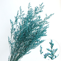 Großhandel Getrocknete Blumen Natürlich Gebleicht Valentinstag Weihnachten Muttertag Gras Konserviertes Limonium Weiß Nebelblau Romantisch