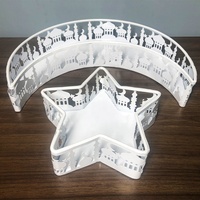 Superwin CTO 2 pièces/ensemble Ramadan plateau en métal lune étoile plateau Eid Mubarak plateau à Dessert artisanat Islam fête musulmane décoration de Table