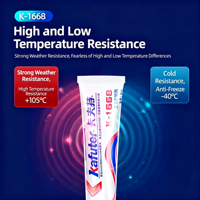 Kafuter K-1688 Adhésif industriel jaune haute viscosité, imperméable, isolant, colle d'étanchéité pour la fixation des composants électroniques