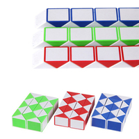 Nouveau jouet créatif amusant anti-stress, jouets anti-stress, 24 sections, règles magiques, puzzle à torsion, cube magique, serpent