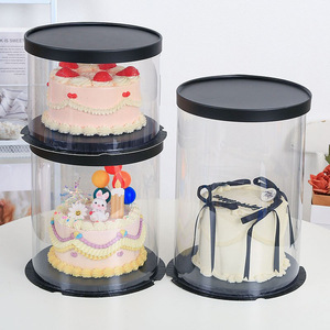 Custom Logo Colorful Transparent 6/8/10/12/14 Inch Tall Beautiful Bulk <strong>Cake</strong> <strong>Gift</strong> Birthday Wedding Pop Bakery <strong>Cake</strong> Packing <strong>Box</strong> - Product Image 6