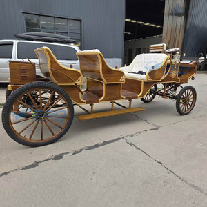 Offre Spéciale : Carrosse de Mariage de Luxe Romantique à Trois Rangées, Effet Bois, Transport Spécial - Product Image 1