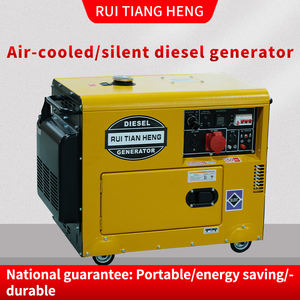 เครื่องกำเนิดไฟฟ้าดีเซลแบบพกพาสำหรับใช้ในครัวเรือน RTH 3.5-22KW/KVA แบบเงียบ พร้อมรีโมทสตาร์ท ระบบ ATS อั<span class=keywords><strong>จ</strong></span>ฉริยะ แผงควบคุมอัจฉริยะ รองรับหลายแหล่งพลังงาน - Product Image 2