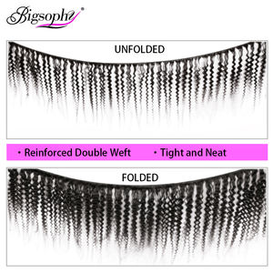 Paquets <span class=keywords><strong>de</strong></span> cheveux alignés avec des cuticules bouclées crépues 100% cheveux humains, tissage <span class=keywords><strong>de</strong></span> cheveux frisés <span class=keywords><strong>afro</strong></span> vierges non traités à double tirage - Product Image 3