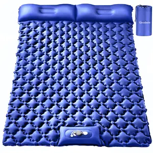 2 Person Camping Sleeping Mat Double Ultralight Mattress Waterproof Foldable Sleeping Mats With Cushion