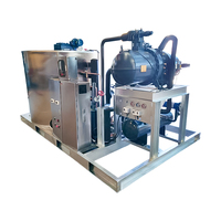 Machine à glace en flocons pour les entreprises avec fonction d'ensachage automatique, machine à glace en flocons commerciale automatique pour les fruits de mer et les usines de glace