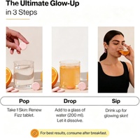 Complément alimentaire en comprimés effervescents au glutathion contenant de la vitamine C, qui a des effets blanchissants sur la peau et élimine les taches de rousseur