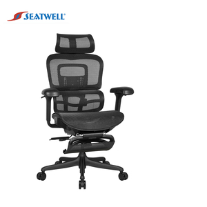 High Mesh Back Ergonomic Swivel Office Chair with <b>Footrest</b> - Product Image 1