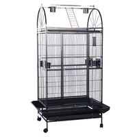 Nouvelle arrivée : volière pour oiseaux 170*60*81cm, cage à oiseaux décorative de luxe en métal avec roulettes fixables