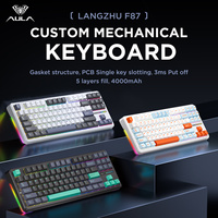 AULA F87 structure de joint personnalisé bricolage RGB rétro-éclairé 87 touches clavier de jeu professionnel sans fil