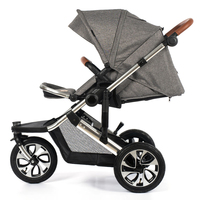 Nouveau design fabrication haute paysage bébé poussettes 3 grande roue poussette de jogging suspension pour la course
