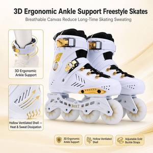 Patins <span class=keywords><strong>à</strong></span> roulettes pour adultes unisexes, patins <span class=keywords><strong>à</strong></span> roulettes professionnels de style freestyle, patins <span class=keywords><strong>à</strong></span> roulettes en toile, patins <span class=keywords><strong>à</strong></span> <span class=keywords><strong>glace</strong></span> - Product Image 4