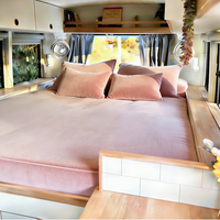 Matelas de remplacement en mousse à mémoire de forme découpé sur mesure pour voiture, camping-car, canapé, caravane, fourgonnette, imperméable, durable, léger et confortable