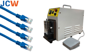 JCW-321 tự động Cat 6 cáp Uốn tóc bồng Máy mạng cáp RJ 45 nối uốn đăng ký Jack máy ép - Product Image 2