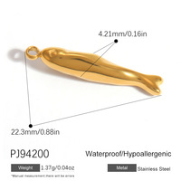 Pendentif amusant YML en acier inoxydable plaqué or et argent, émail, zircon, poisson océanique, cœur, accessoires de bijoux DIY, étanche