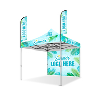 Tente de salon professionnelle pliable hexagonale 3x3m en polyester avec protection UV imperméable et résistance au vent pour événements en plein air