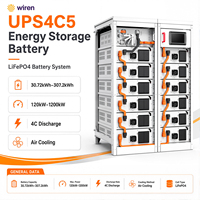 Système de Stockage d'Énergie Modulaire UPS4C5 RS485/CAN LiFePO4 Haute Puissance à Refroidissement par Air, Capacité de Rack 30.72kWh-51.2kWh, Puissance 120kW-1200kW