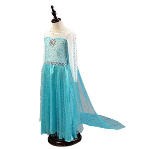 Disfraz de Princesa Elsa <span class=keywords><strong>Anna</strong></span> Snow Rapunzel, Vestido de Lujo para Disfrazarse, Cosplay de Halloween, Vestido de Fiesta de Cumpleaños para Niñas - Product Image 5