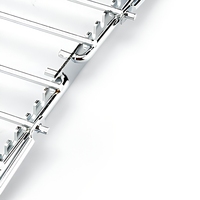 STARCK CAMPING Grille de rôtissage carrée pliable et réglable en acier inoxydable pour poulet, brochettes, barbecue, camping et four