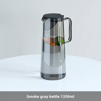 Ensemble de carafes à eau en verre vintage moderne avec couvercle, technologie de soufflage artisanal, pour hôtel, restaurant, usage personnel ou cadeau, vente en gros