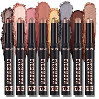 LANGMANNI Crayon Fard à Paupières Imperméable Fini Mat Nacré Longue Tenue Haute Pigmentation Couleur Unique Anti-Bavures