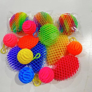 Juguetes de mano de buena calidad, elásticos, multicolor, para aliviar el estrés, juguetes de malla elástica, juguete de gusano elástico - Product Image 1