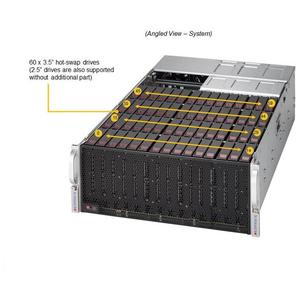 Supermicro-Servidor 4U de 3ª generación, servidor 4U, 60x3,5 pulgadas, Intel Xeon, 8x, ranuras DDR4, PSU de 1600W - Product Image 1