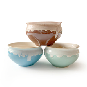 Décor à <span class=keywords><strong>la</strong></span> <span class=keywords><strong>maison</strong></span> moderne fluide glaçure en céramique mini succulente pot cactus jardinières pots de fleurs - Product Image 1