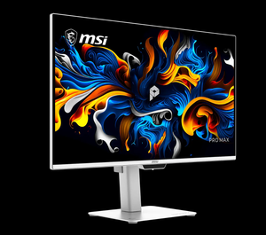 จอภาพ MSI 27 นิ้ว 4K OLED รุ่น Pro Max 120Hz HDR สำหรับเล่นเกมส์ หน้าจอสีขาว พร้อมเทคโนโลยี Tandem OLED และ VisiClarity - Product Image 3