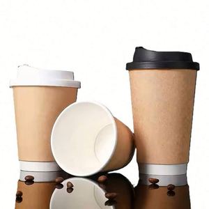 High Quality ZIMI Brand DIY Disposable Biodegradable <b>Paper</b> Cup Lid Customized <b>Pattern</b> Four Color Printing Wholesale Tea Holiday - Product Image 2