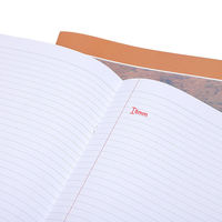 Cahier personnalisé format A4 avec couverture en papier relié à la selle, adapté aux étudiants pour la réalisation des devoirs