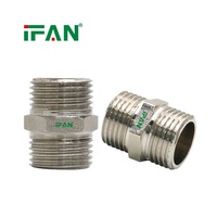 Raccord en laiton IFAN pour plomberie, connecteur droit forgé, raccord de tuyauterie en laiton, coupleur d'extension à connexion rapide, raccord en laiton plaqué