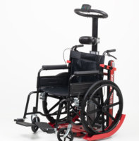 Fauteuil roulant pliable EmssRobot-Synthor X en aluminium léger et portable, batterie au lithium, fonctionnalités réglables, transfert d'escaliers motorisé